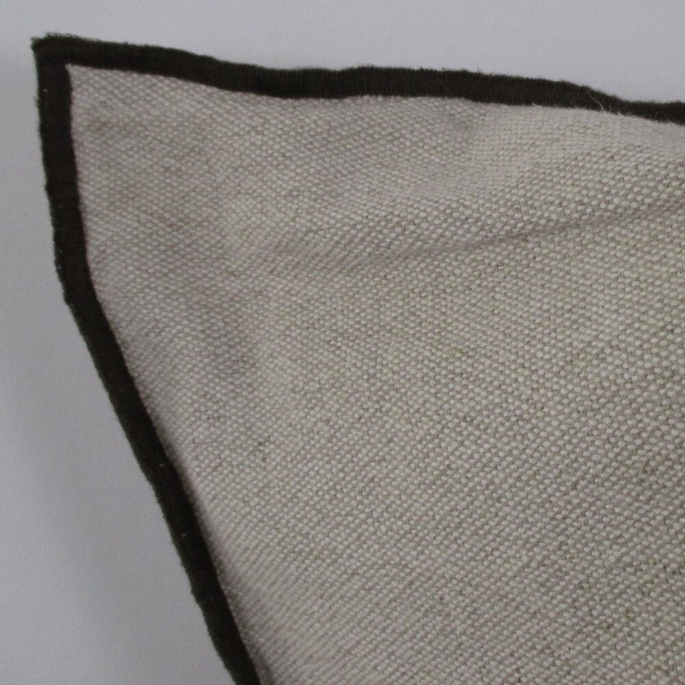 CRATE & BARREL STRIPED LINEN PILLOW COVER - Picture 11 of 14
